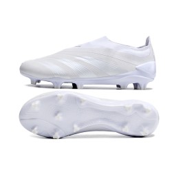 Adidas Predator Elite Laceless Boost FG Beige/White Low Soccer Shoes