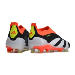 Adidas Predator Elite Laceless Boost FG Grey/Black/Orange Low Soccer Shoes