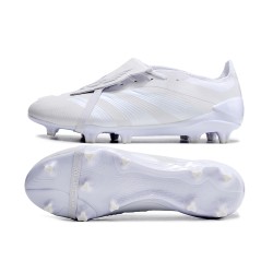 Adidas Predator Elite Tongue FG Beige White Low Soccer Shoes