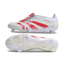 Adidas Predator Elite Tongue FG Beige White Red Low Soccer Shoes