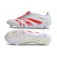 Cheap Adidas Predator Elite Tongue FG Beige White Red Low Soccer Shoes Sale