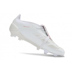 Adidas Predator Elite Tongue FG Beige White Red Low Soccer Shoes