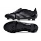 Cheap Adidas Predator Elite Tongue FG Black Silver Low Soccer Shoes Sale