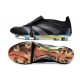 Cheap Adidas Predator Elite Tongue FG Black Gold Silver Low Soccer Shoes Sale