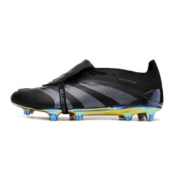 Adidas Predator Elite Tongue FG Black Gold Silver Low Soccer Shoes