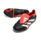 Cheap Adidas Predator Elite Tongue FG Black Red White Low Soccer Shoes Sale