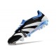 Cheap Adidas Predator Elite Tongue FG Black White Ltblue Low Soccer Shoes Sale