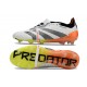 Cheap Adidas Predator Elite Tongue FG Black White Orange Low Soccer Shoes Sale