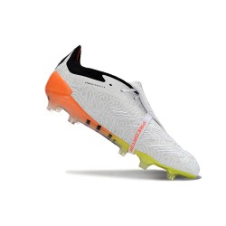 Adidas Predator Elite Tongue FG Black White Orange Low Soccer Shoes