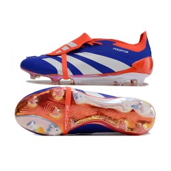 Adidas Predator Elite Tongue FG Deep Blue Orange White Low Soccer Shoes