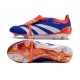 Cheap Adidas Predator Elite Tongue FG Deep Blue Orange White Low Soccer Shoes Sale