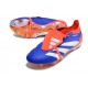 Cheap Adidas Predator Elite Tongue FG Deep Blue Orange White Low Soccer Shoes Sale