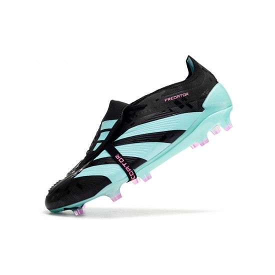 Cheap Adidas Predator Elite Tongue FG Ltblue Black PinkLow Soccer Shoes Sale