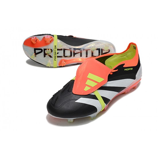 Cheap Adidas Predator Elite Tongue FG Orange White Yellow Low Soccer Shoes Sale