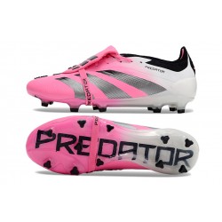 Adidas Predator Elite Tongue FG Pink Black White Soccer Shoes