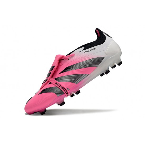 Cheap Adidas Predator Elite Tongue FG Pink Black White Soccer Shoes Sale