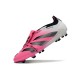 Cheap Adidas Predator Elite Tongue FG Pink Black White Soccer Shoes Sale