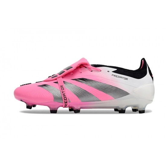 Cheap Adidas Predator Elite Tongue FG Pink Black White Soccer Shoes Sale