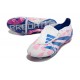 Cheap Adidas Predator Elite Tongue FG Pink Deep Blue White Low Soccer Shoes Sale