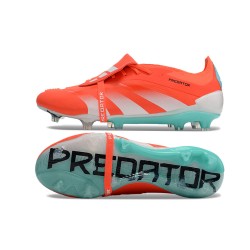 Adidas Predator Elite Tongue FG Red Ltblue Silver Low Soccer Shoes