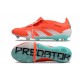 Cheap Adidas Predator Elite Tongue FG Red Ltblue Silver Low Soccer Shoes Sale