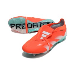 Adidas Predator Elite Tongue FG Red Ltblue Silver Low Soccer Shoes