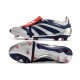 Cheap Adidas Predator Elite Tongue FG Silver Black Red White Low Soccer Shoes Sale