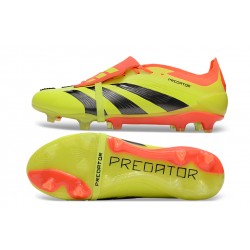 Adidas Predator Elite Tongue FG Yellow Black Orange Low Soccer Shoes