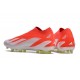 Cheap Adidas X Crazyfast.1 Messi FG Boost Soccer Shoes Red Silver Sale