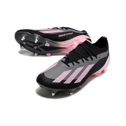 Adidas X Crazyfast1 SG Black Pink Soccer Shoes