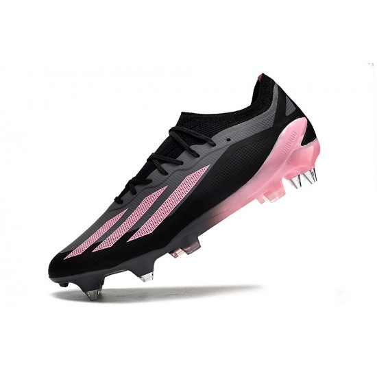 Cheap Adidas X Crazyfast1 SG Black Pink Soccer Shoes Sale