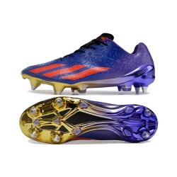 Adidas X Crazyfast1 SG Deep Blue Orange Black Low Soccer Shoes