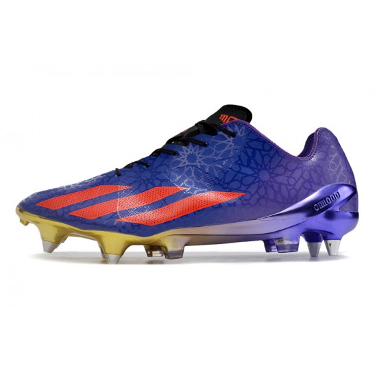 Cheap Adidas X Crazyfast1 SG Deep Blue Orange Black Low Soccer Shoes Sale