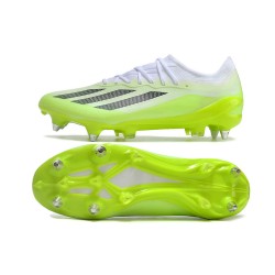 Adidas X Crazyfast1 SG Green White Black Low Soccer Shoes