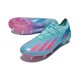 Cheap Adidas X Crazyfast1 SG Ltblue Pink Low Soccer Shoes Sale