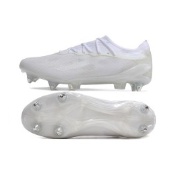 Adidas X Crazyfast1 SG White Silver Low Soccer Shoes