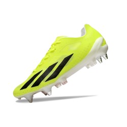 Adidas X Crazyfast1 SG Yellow Black Orange Low Soccer Shoes