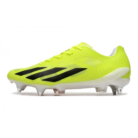 Cheap Adidas X Crazyfast1 SG Yellow Black Orange Low Soccer Shoes Sale