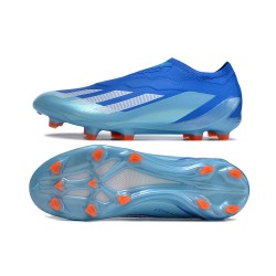 Adidas x23crazyfast.1 FG Low Soccer Shoes Blue Silver Orange