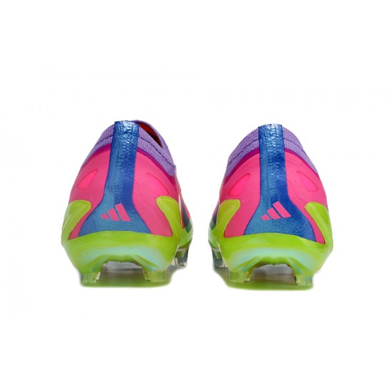 Cheap Adidas x23crazyfast.1 FG Low Soccer Shoes Pink Purple Green Sale