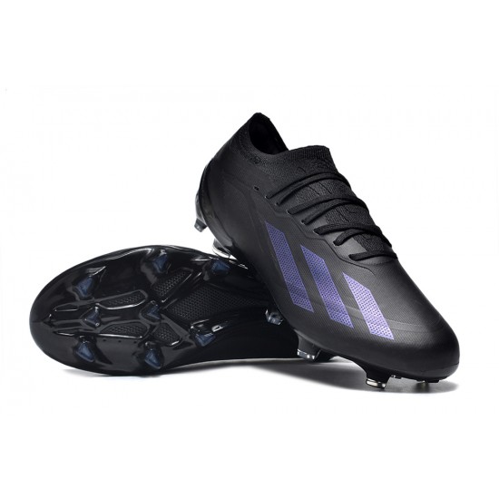 Cheap Adidas x23crazyfast.1 FG Soccer Shoes All Black Sale