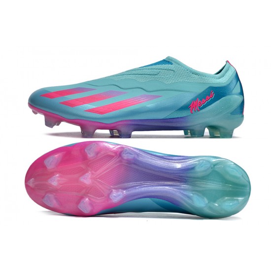 Cheap Adidas x23crazyfast.1 FG Soccer Shoes Pink Ltblue Women Sale