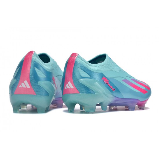 Cheap Adidas x23crazyfast.1 FG Soccer Shoes Pink Ltblue Women Sale