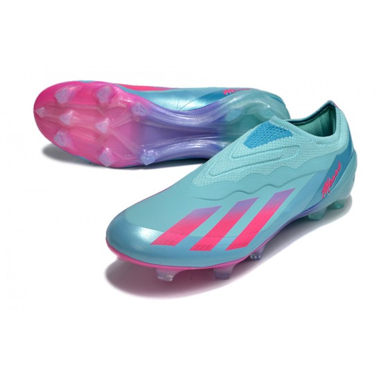 Cheap Adidas x23crazyfast.1 FG Soccer Shoes Pink Ltblue Women Sale