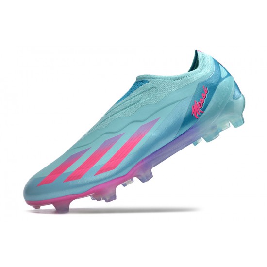 Cheap Adidas x23crazyfast.1 FG Soccer Shoes Pink Ltblue Women Sale