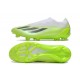 Cheap Adidas x23crazyfast.1 Laceless FG Low Soccer Shoes White Black Green Sale