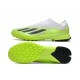 Cheap Adidas x23crazyfast.1 Laceless TF Low Soccer Shoes White Black Green Sale