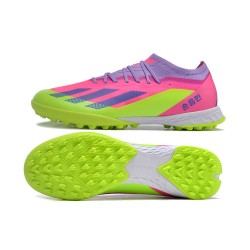 Adidas x23crazyfast.1 TF Low Soccer Shoes Pink Purple Green