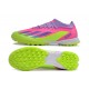 Cheap Adidas x23crazyfast.1 TF Low Soccer Shoes Pink Purple Green Sale