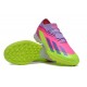 Cheap Adidas x23crazyfast.1 TF Low Soccer Shoes Pink Purple Green Sale